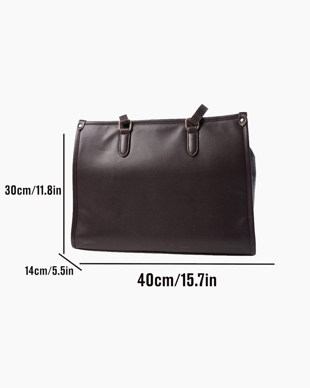 StyleShoot's Everyday Structured Tote Bag in Cocoa Brown
