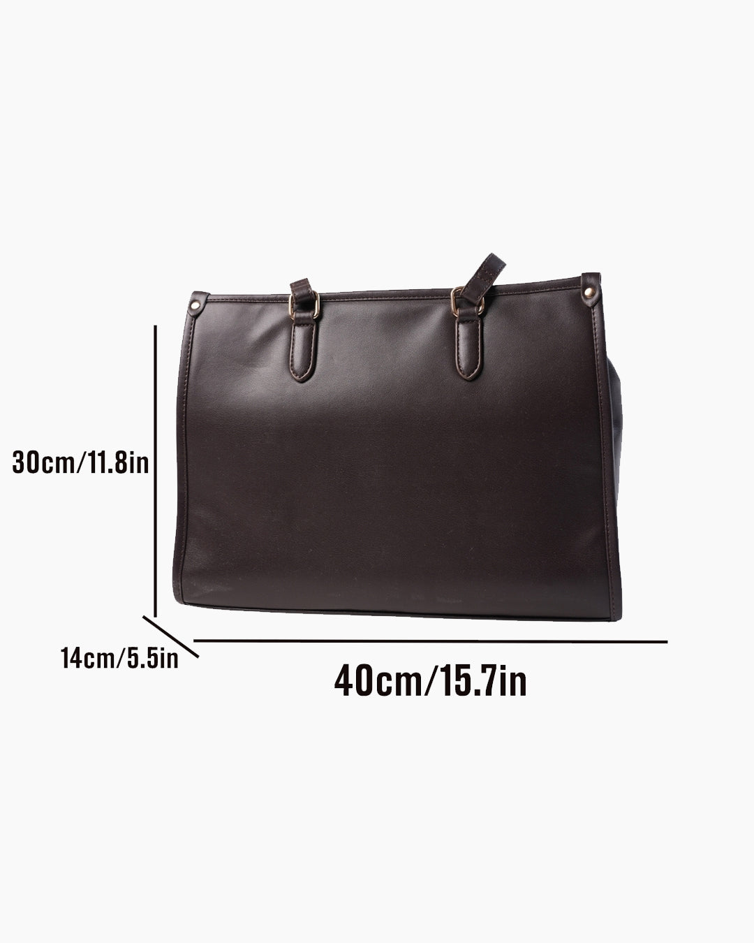 StyleShoot's Everyday Structured Tote Bag in Cocoa Brown