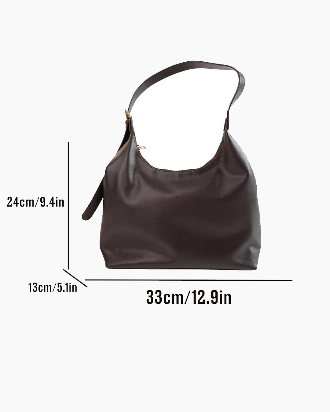 StyleShoot's Classic Slouch Tote Bag in Cocoa Brown