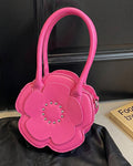 StyleShoot's Floral Shape Mini Crossbody Sling Bag in Hot Pink
