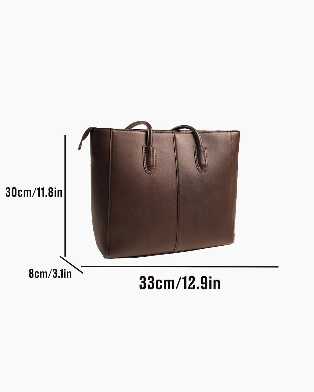 StyleShoot's Sleek Minimal Shoulder Bag in Brown