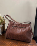 StyleShoot's Relaxed Fit Minimal Shoulder Bag in Chocolate Brown