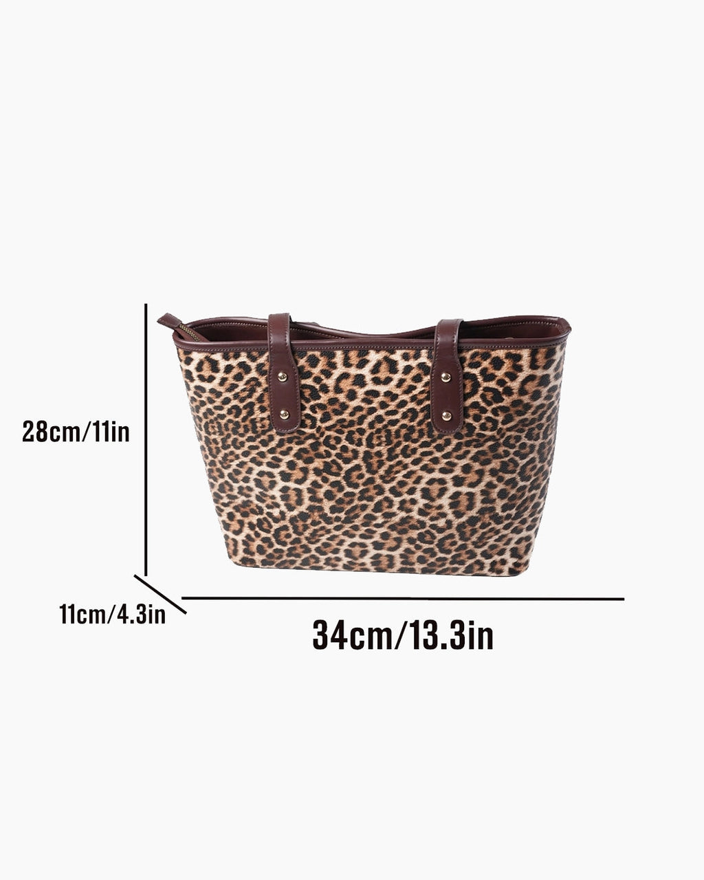 StyleShoot's Leopard Print Tote Bag in Brown