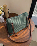 StyleShoot's Soft Structured Shoulder Bag in Olive Green