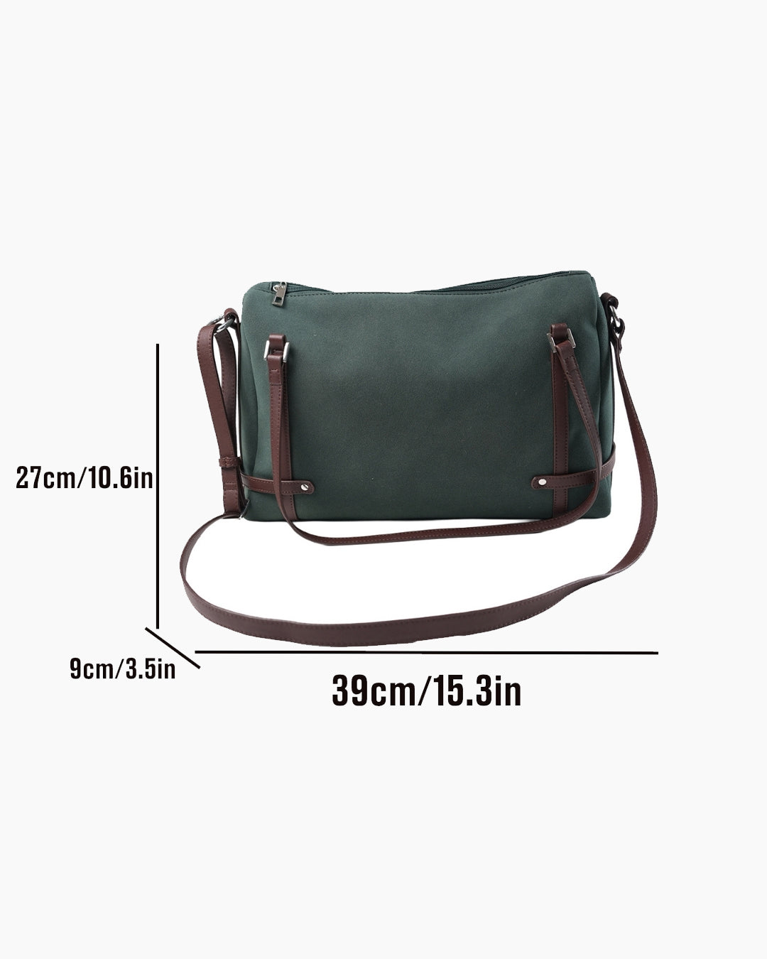 StyleShoot's Soft Structured Shoulder Bag in Olive Green