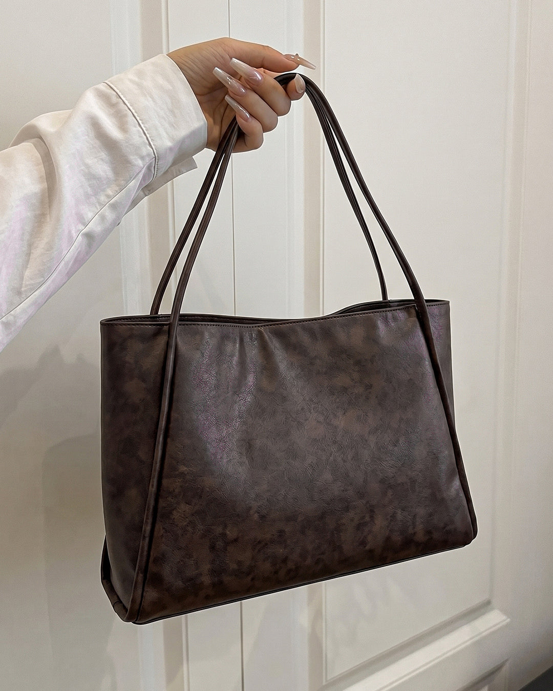 StyleShoot's Urban Slouch Totebag in  Brown