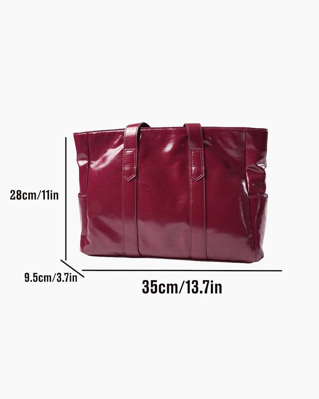 StyleShoot's Versatile Large Capacity Tote Bag in Cherry Red