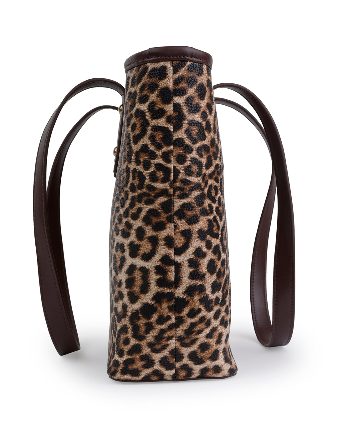 StyleShoot's Leopard Print Tote Bag in Brown