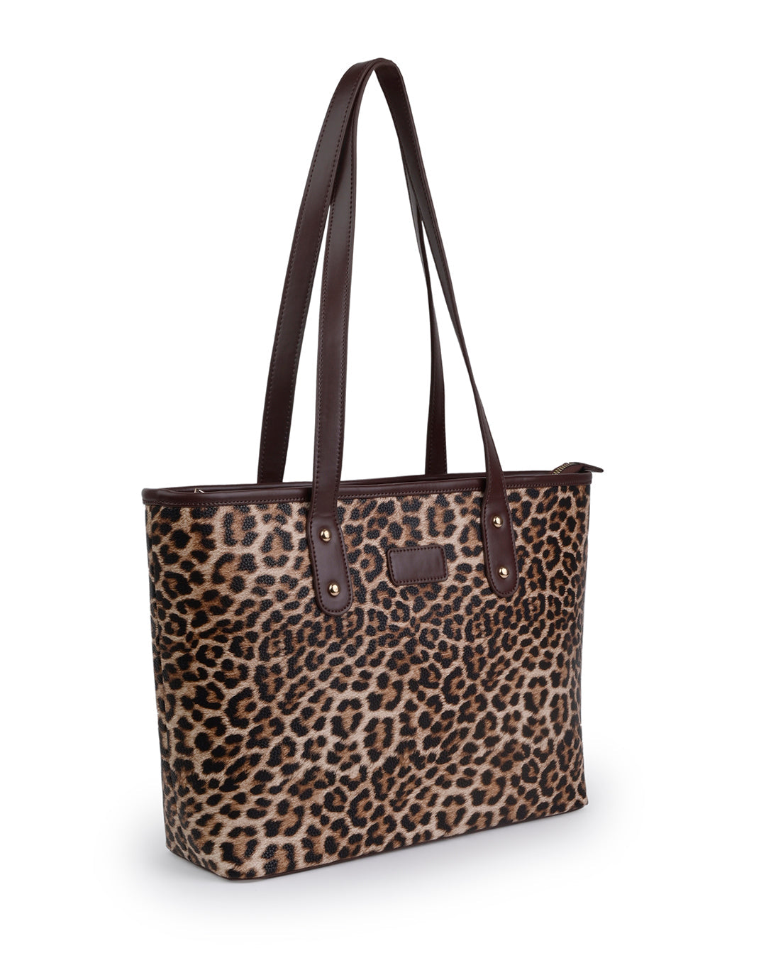 StyleShoot's Leopard Print Tote Bag in Brown