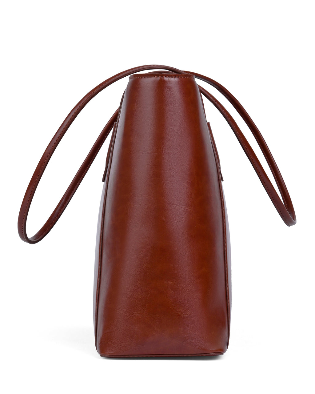 StyleShoot's Tailored Faux Tote Vintage Bag in Tan Brown