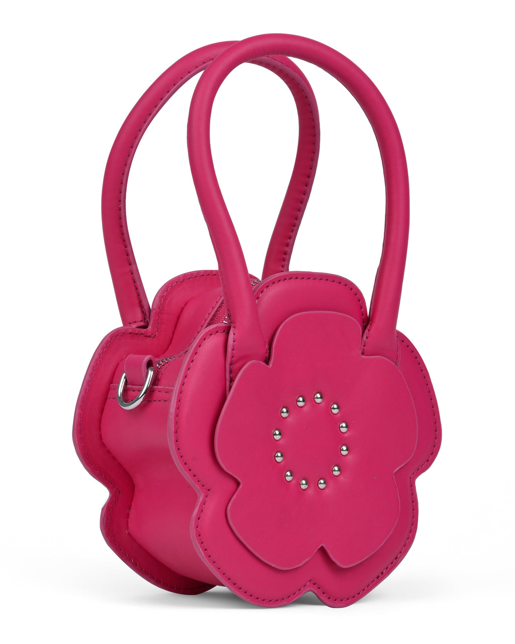 StyleShoot's Floral Shape Mini Crossbody Sling Bag in Hot Pink