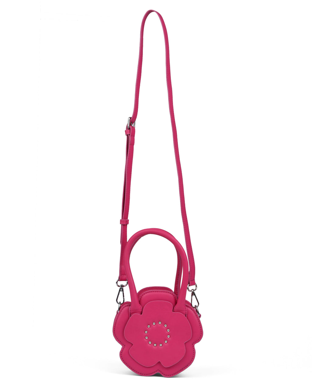 StyleShoot's Floral Shape Mini Crossbody Sling Bag in Hot Pink
