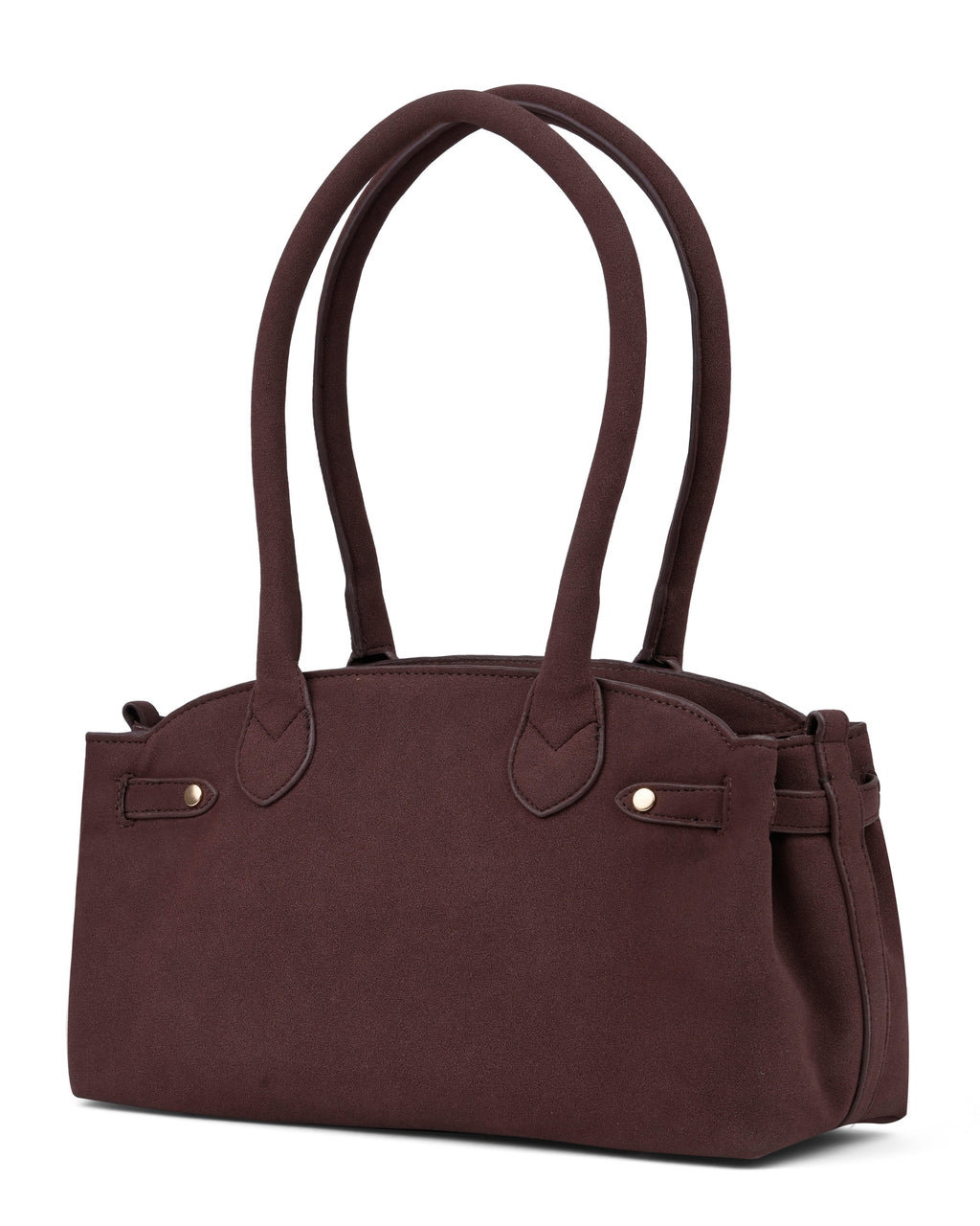 StyleShoot's Classic City Shoulder Bag in Chocolate Brown