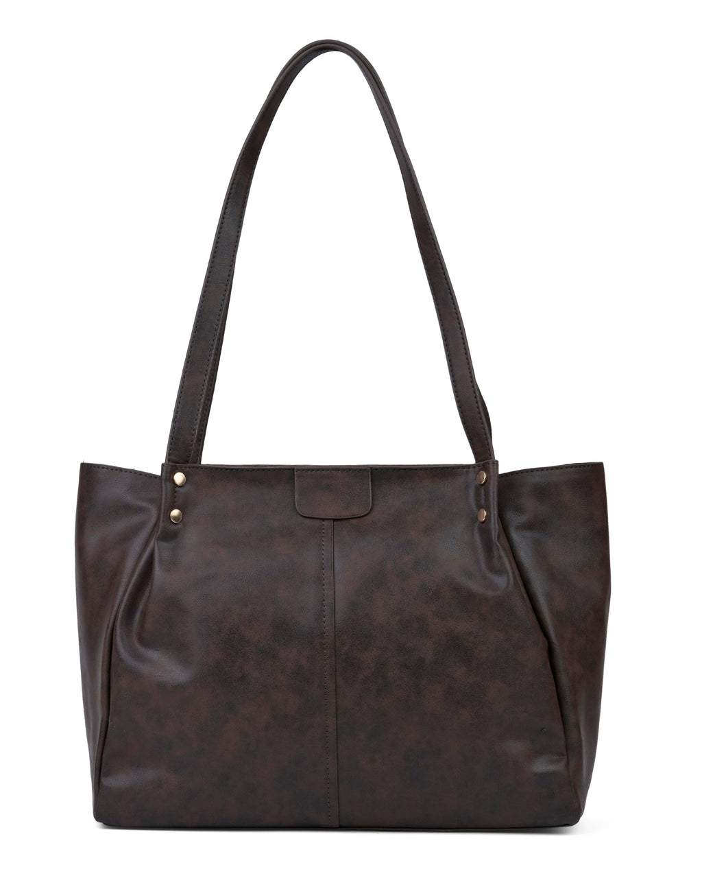 StyleShoot's Spacious Everyday Shoulder Tote in Cocoa Brown