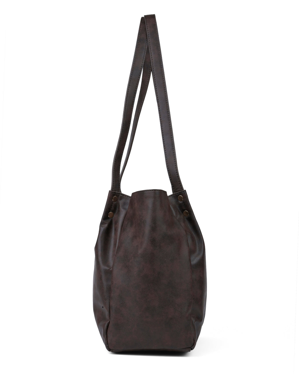 StyleShoot's Spacious Everyday Shoulder Tote in Cocoa Brown