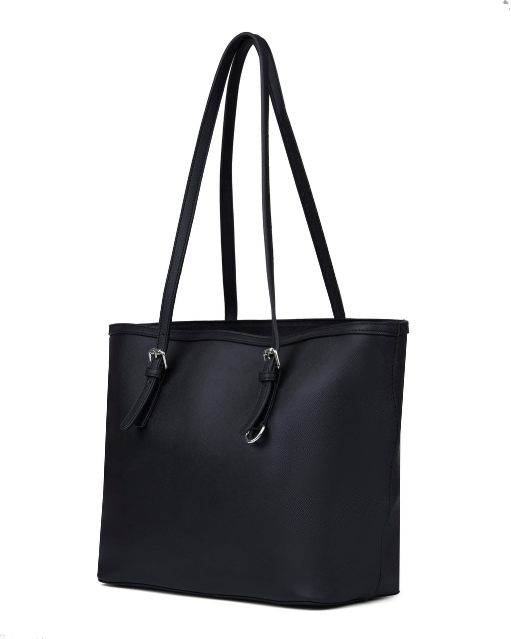 StyleShoot's Office Style Tote Bag in Soft Black