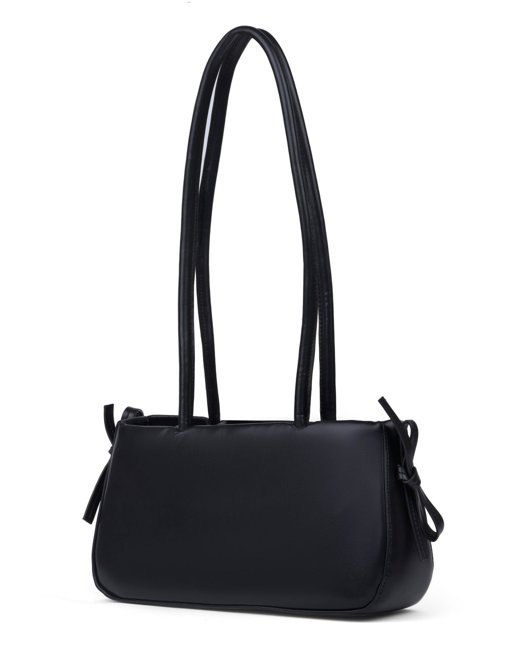 StyleShoot's Cute Bow Tie Detail Shoulder Handbag in Black