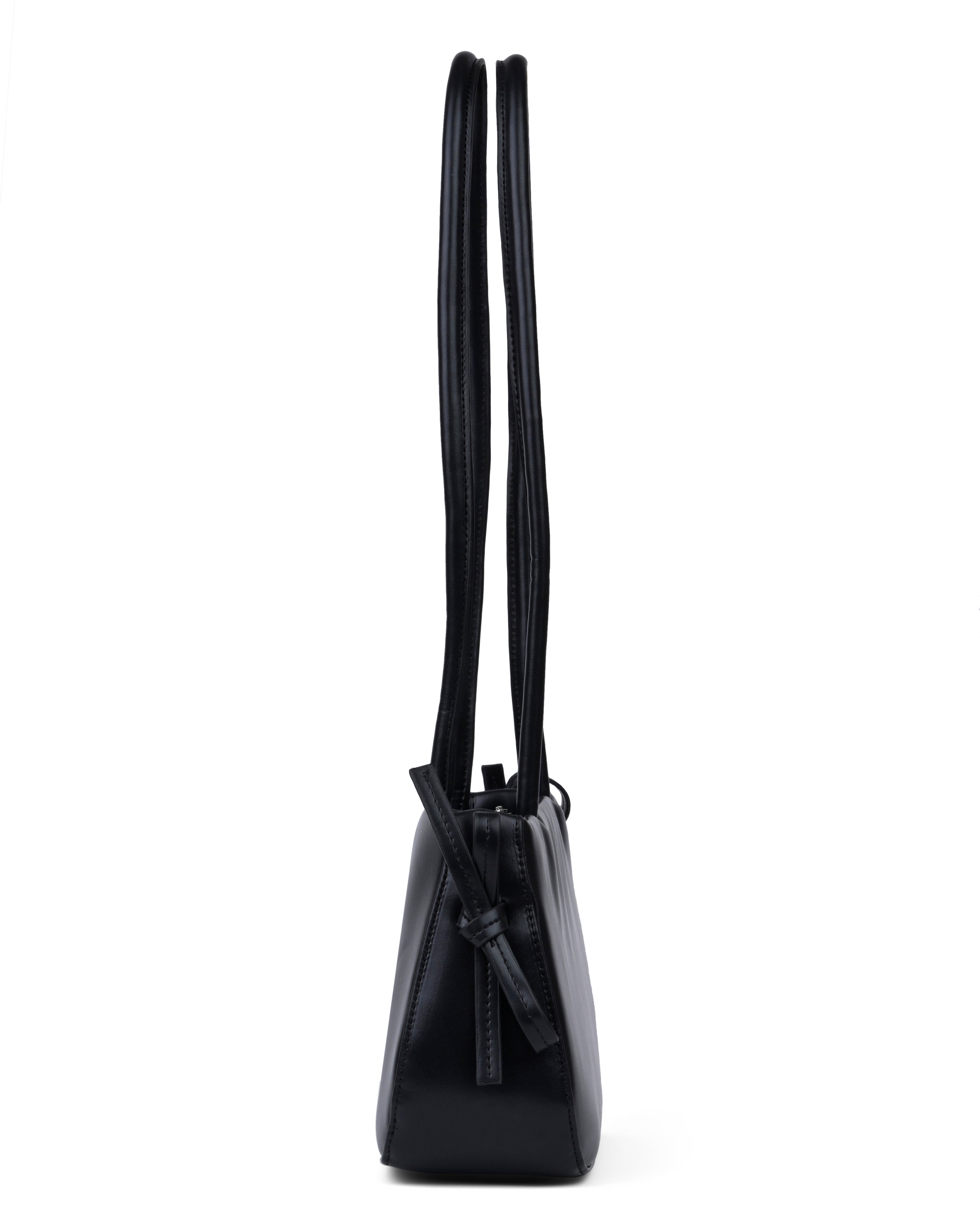 StyleShoot's Cute Bow Tie Detail Shoulder Handbag in Black