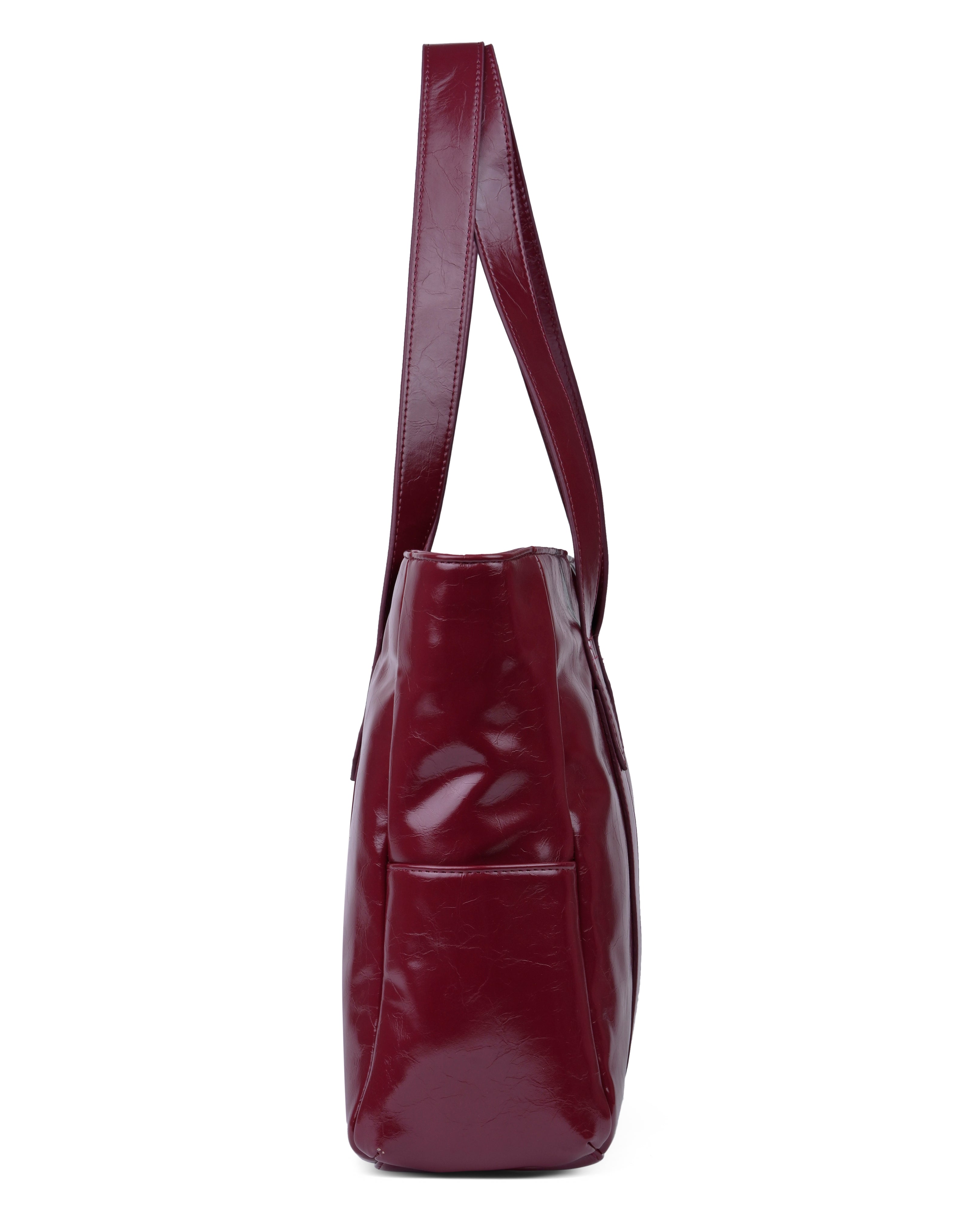 StyleShoot's Versatile Large Capacity Tote Bag in Cherry Red