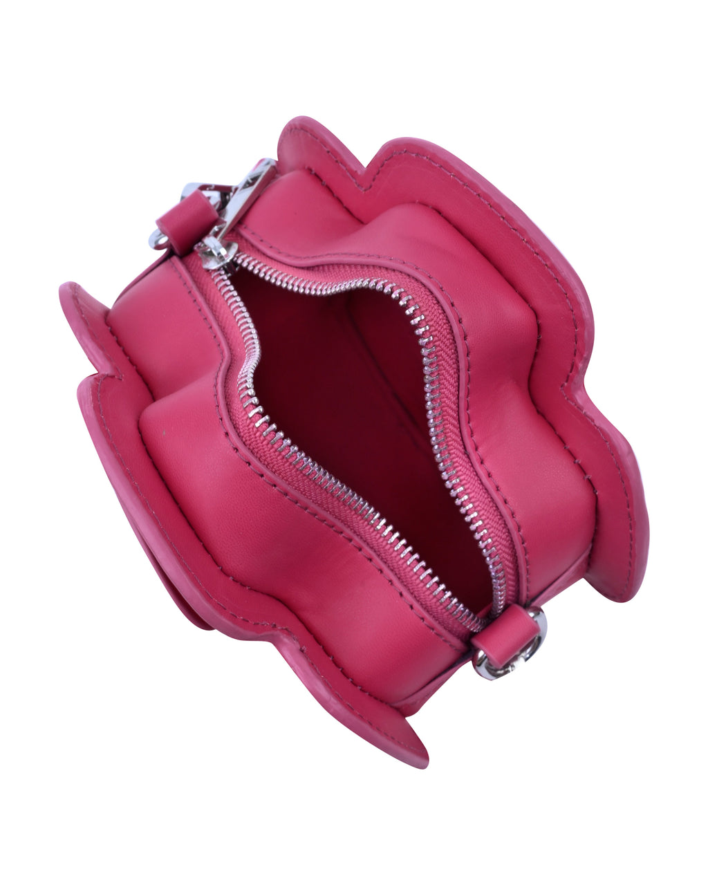 StyleShoot's Floral Shape Mini Crossbody Sling Bag in Hot Pink