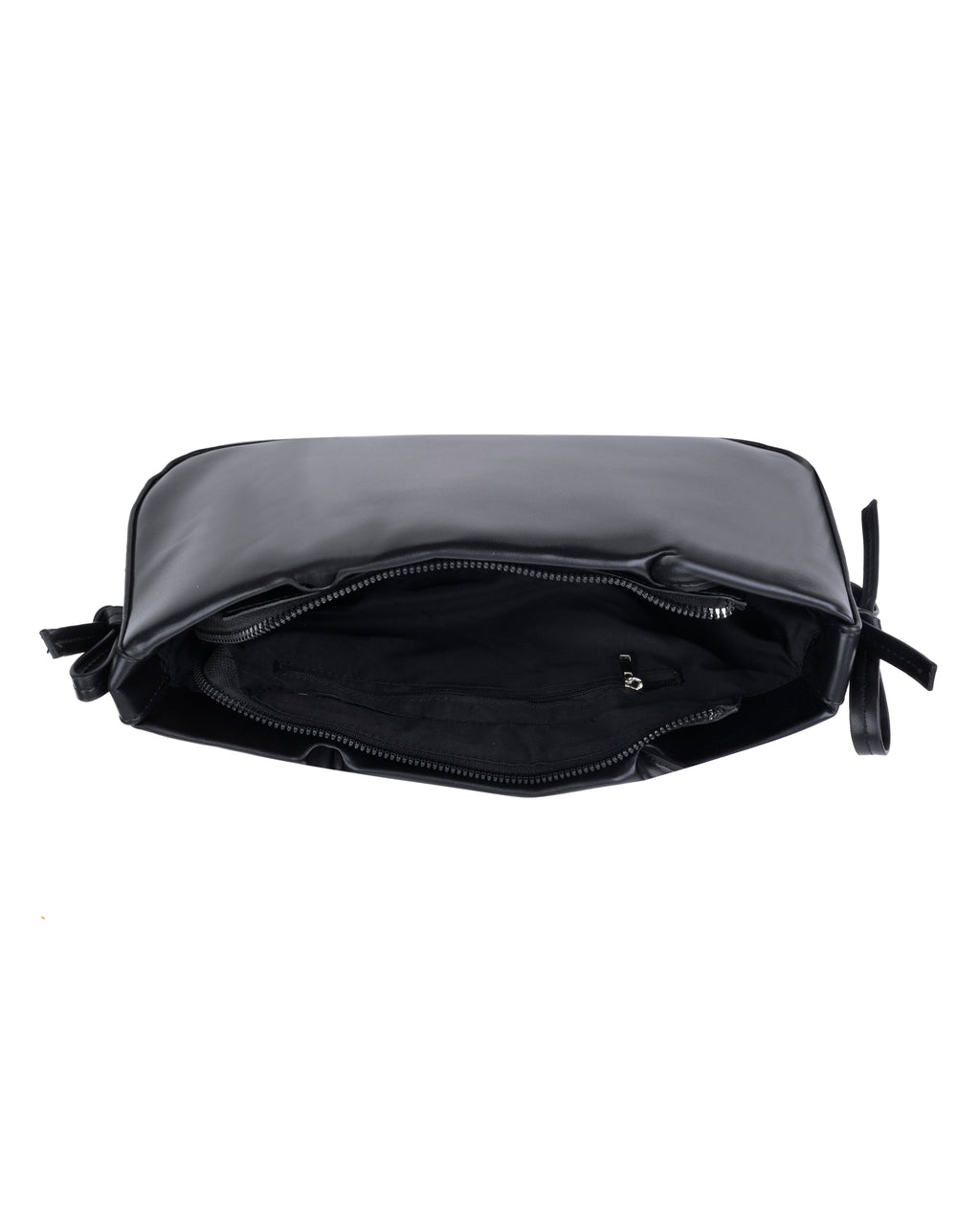 StyleShoot's Cute Bow Tie Detail Shoulder Handbag in Black