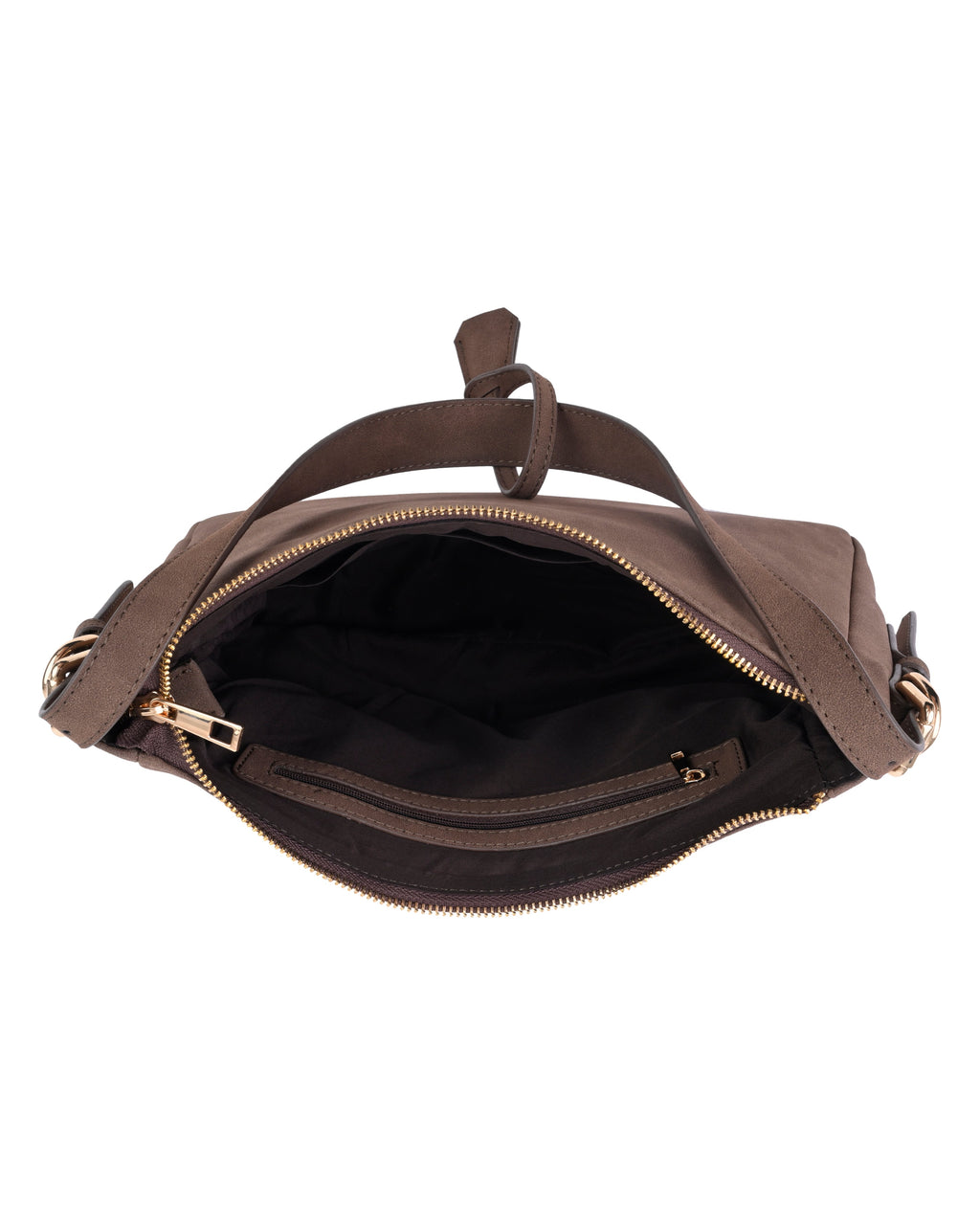 StyleShoot's Casual Luxe Hobo Style Shoulder Bag in Brown
