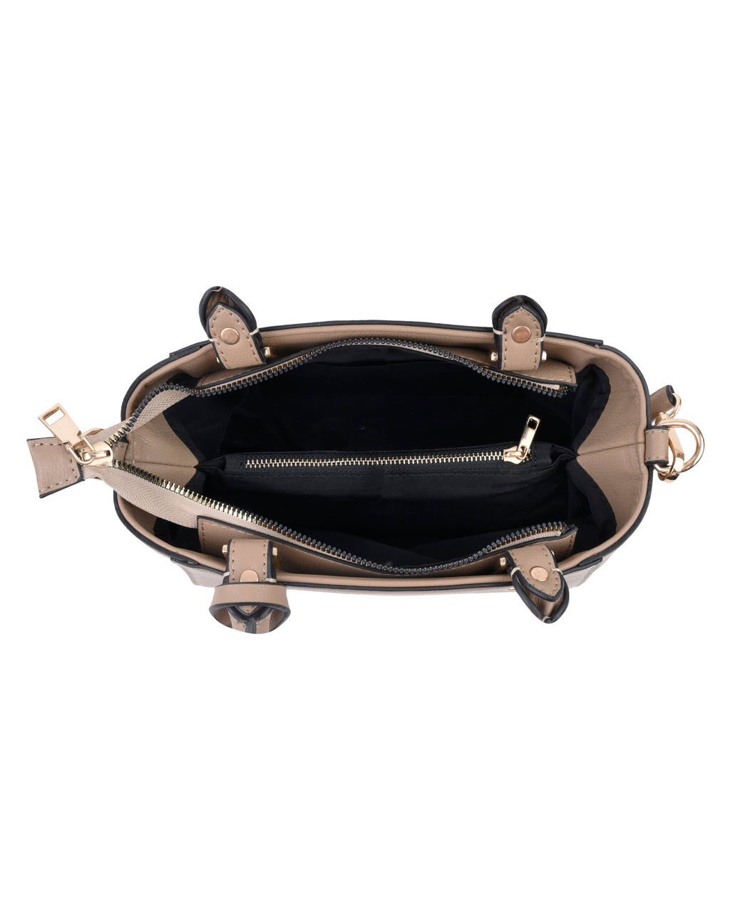StyleShoot's Trapeze Shape Crossbody Sling Bag in Beige