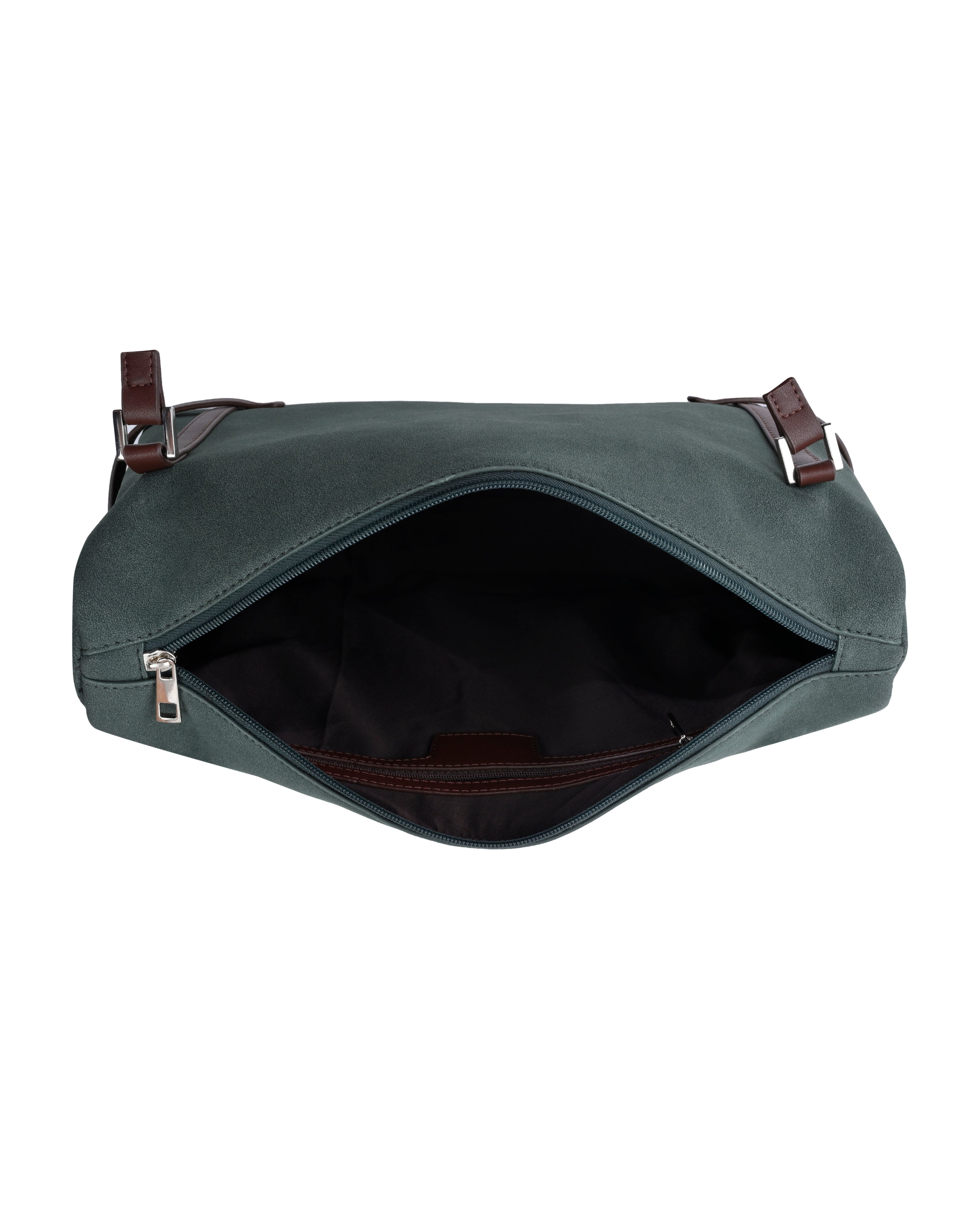StyleShoot's Soft Structured Shoulder Bag in Olive Green